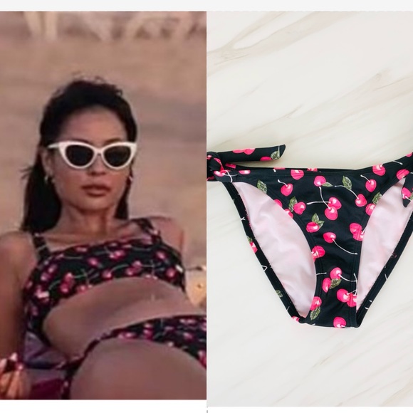 ASO Maddie Perez in Euphoria Cherries Bikini Bottoms - Picture 1 of 6